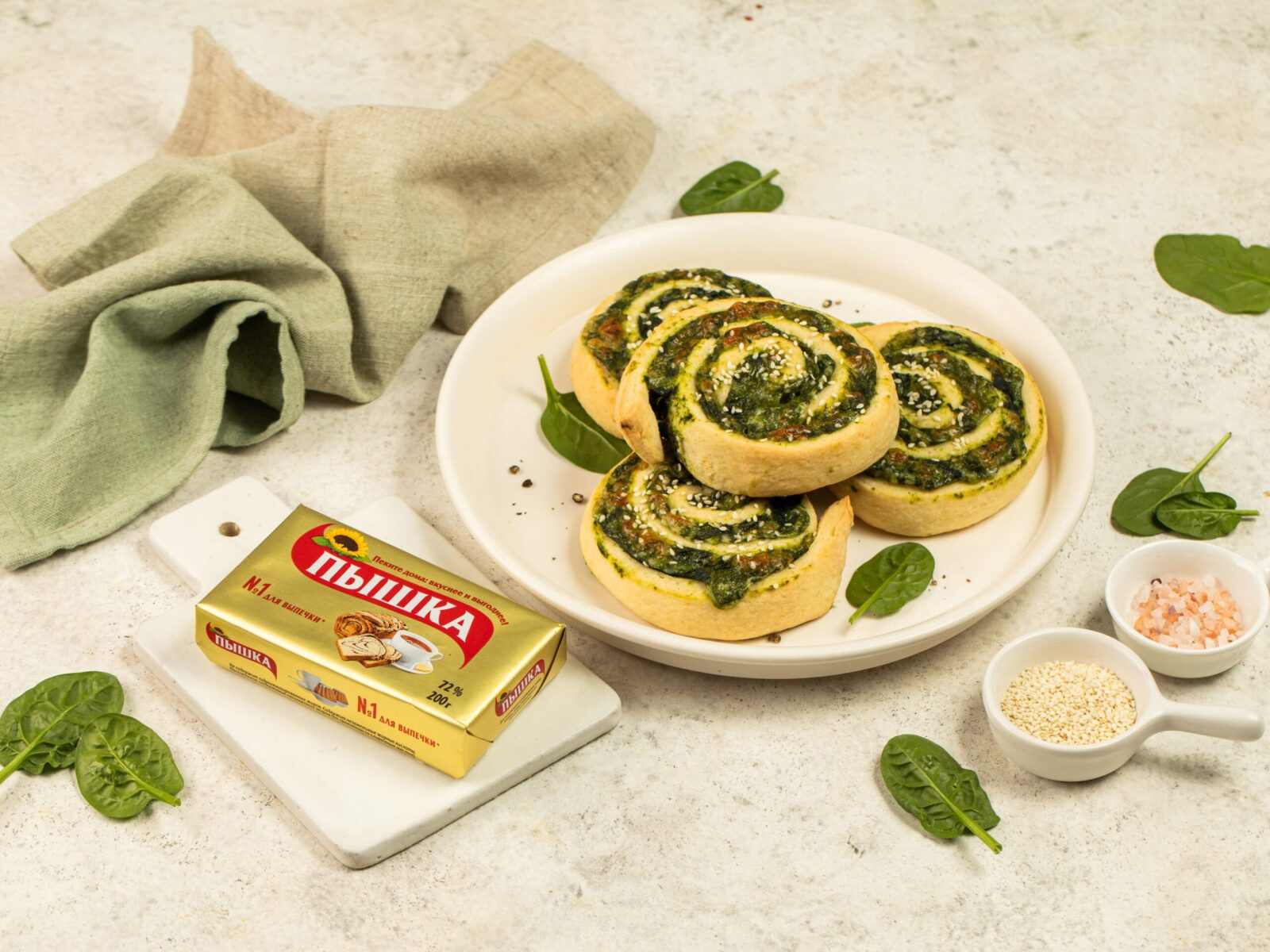 изображение рецепта Улитки со шпинатом