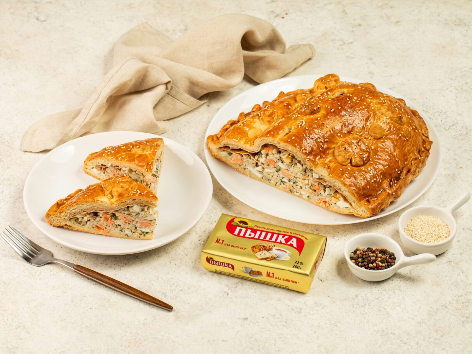 изображение рецепта Кулебяка с форелью