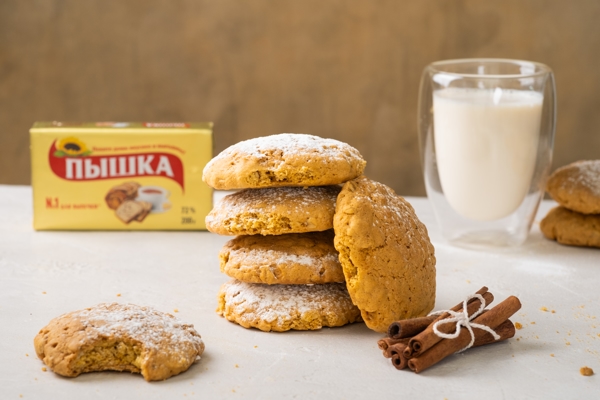 изображение рецепта Овсяное печенье с тыквой