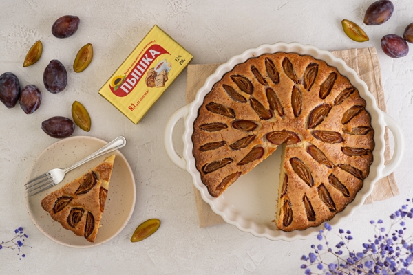 изображение рецепта Пирог со сливами