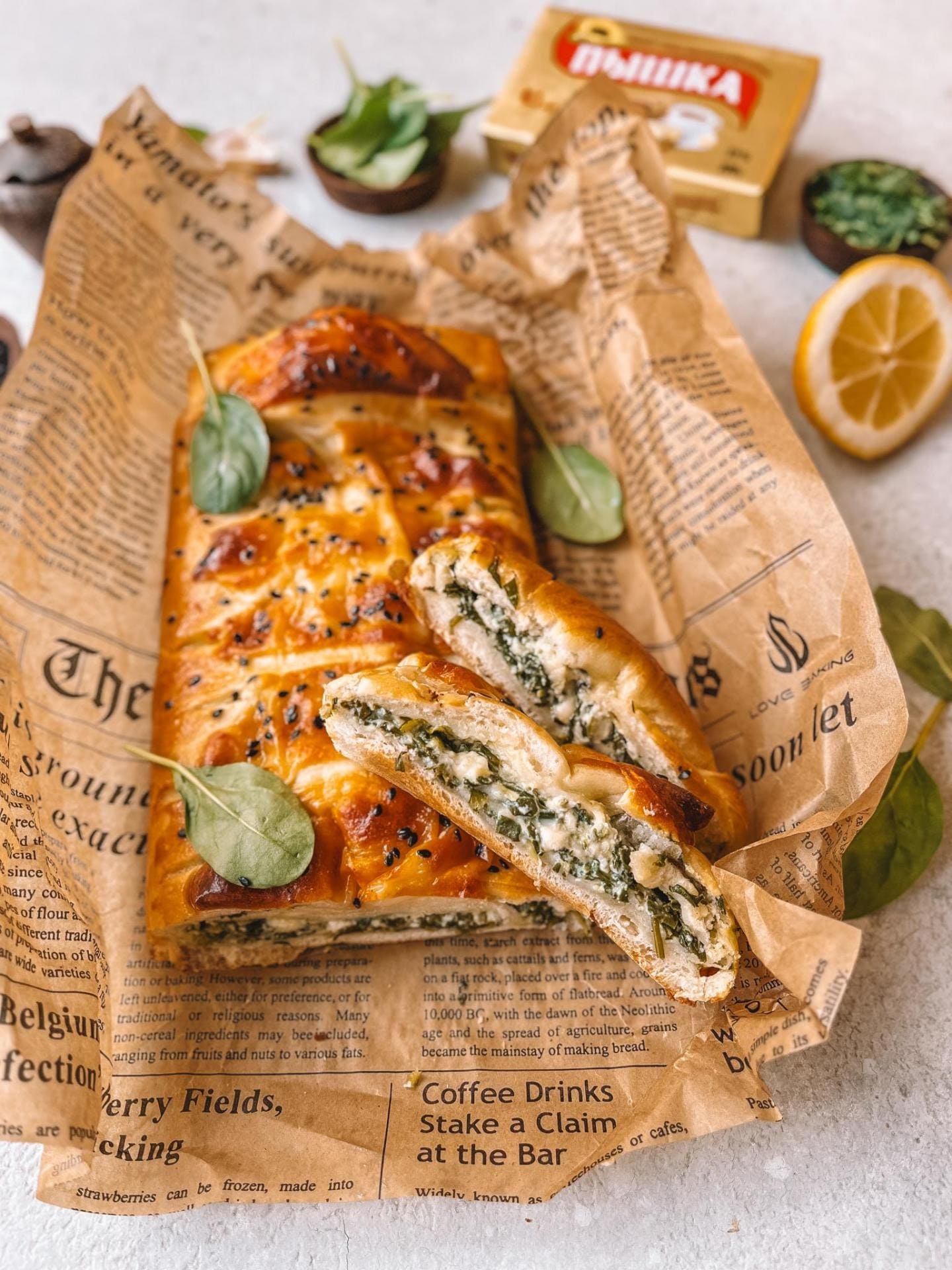 изображение рецепта Пирог со шпинатом