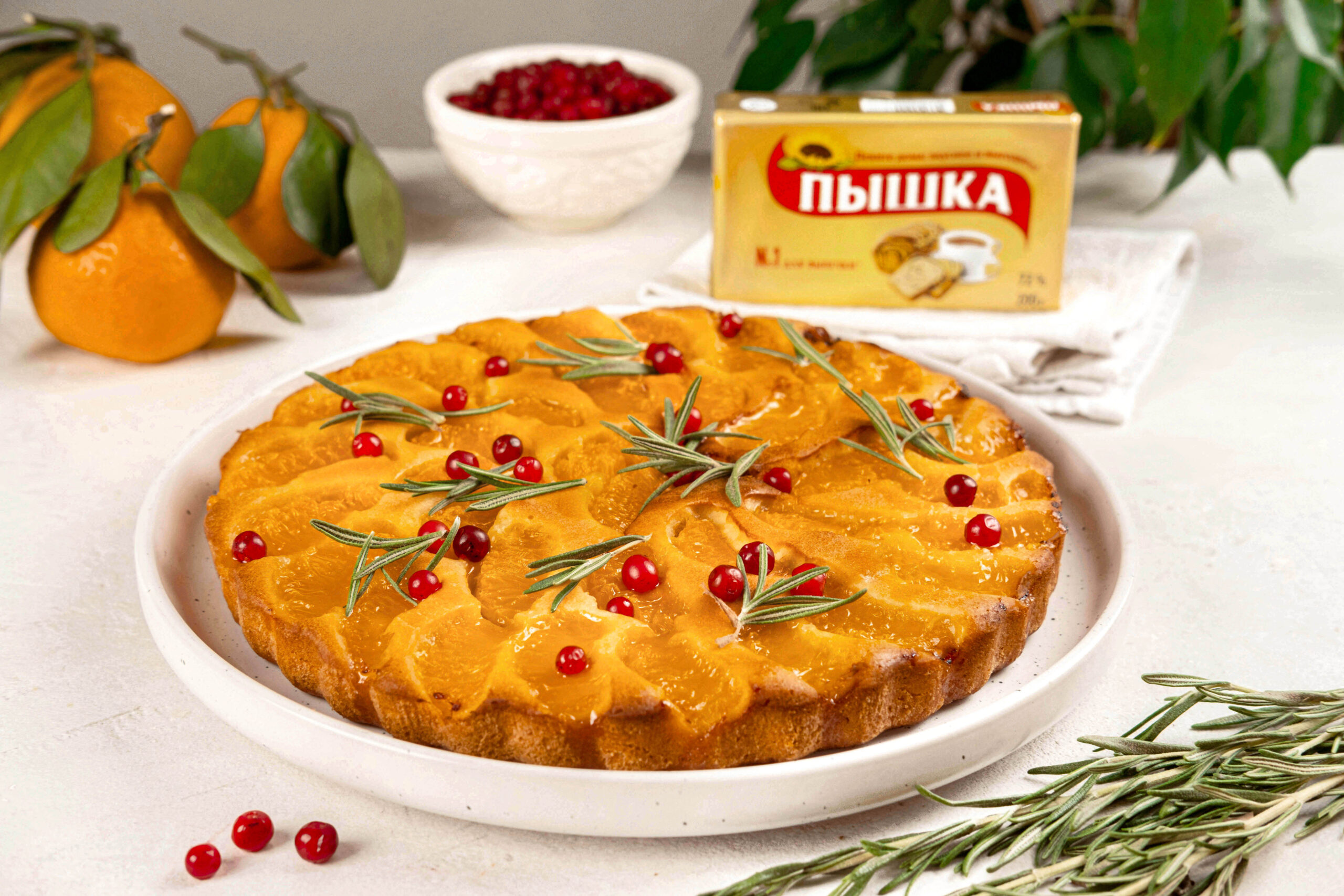 изображение рецепта Мандариновый пирог