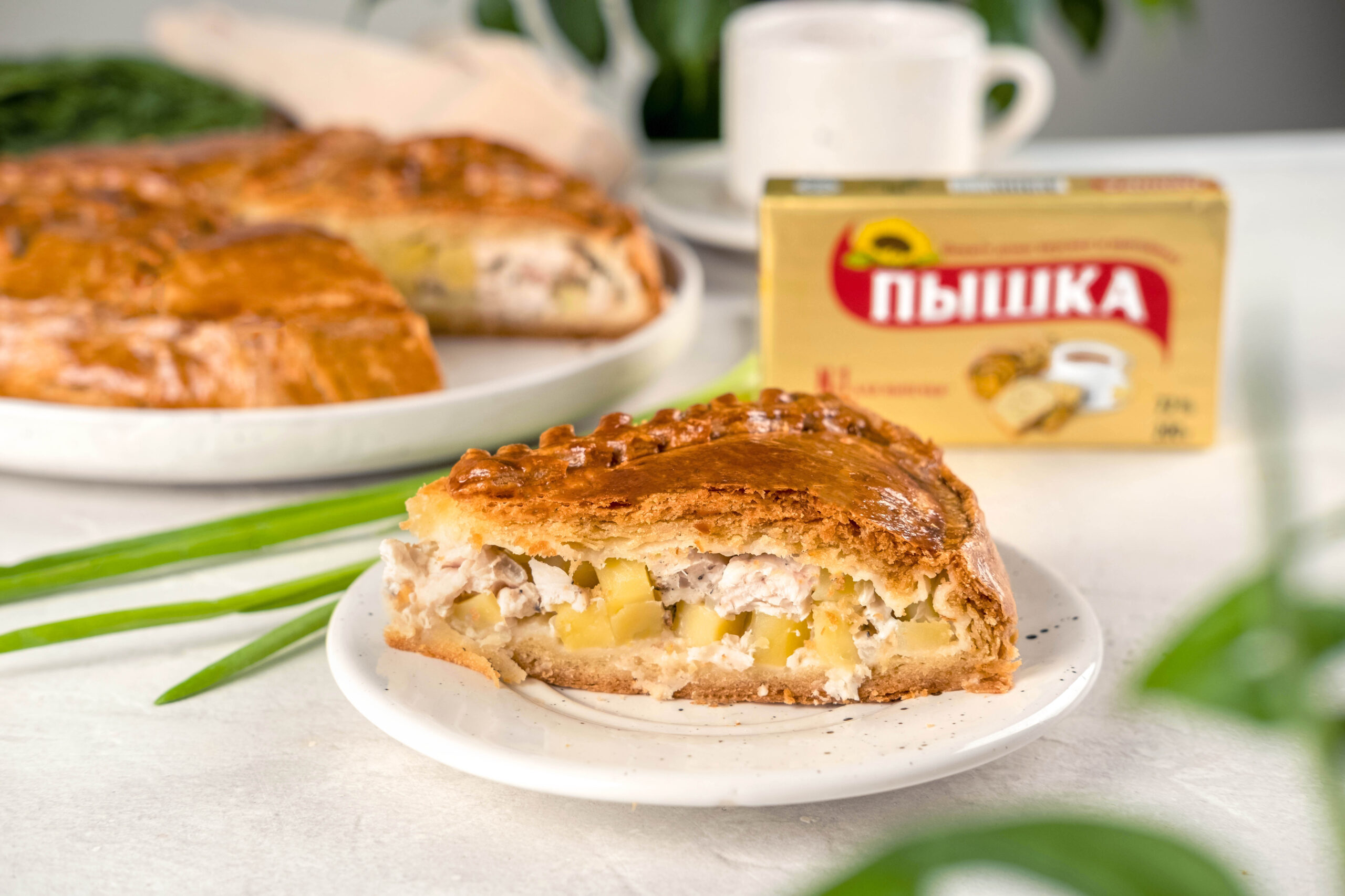 изображение рецепта Курник из сдобного теста