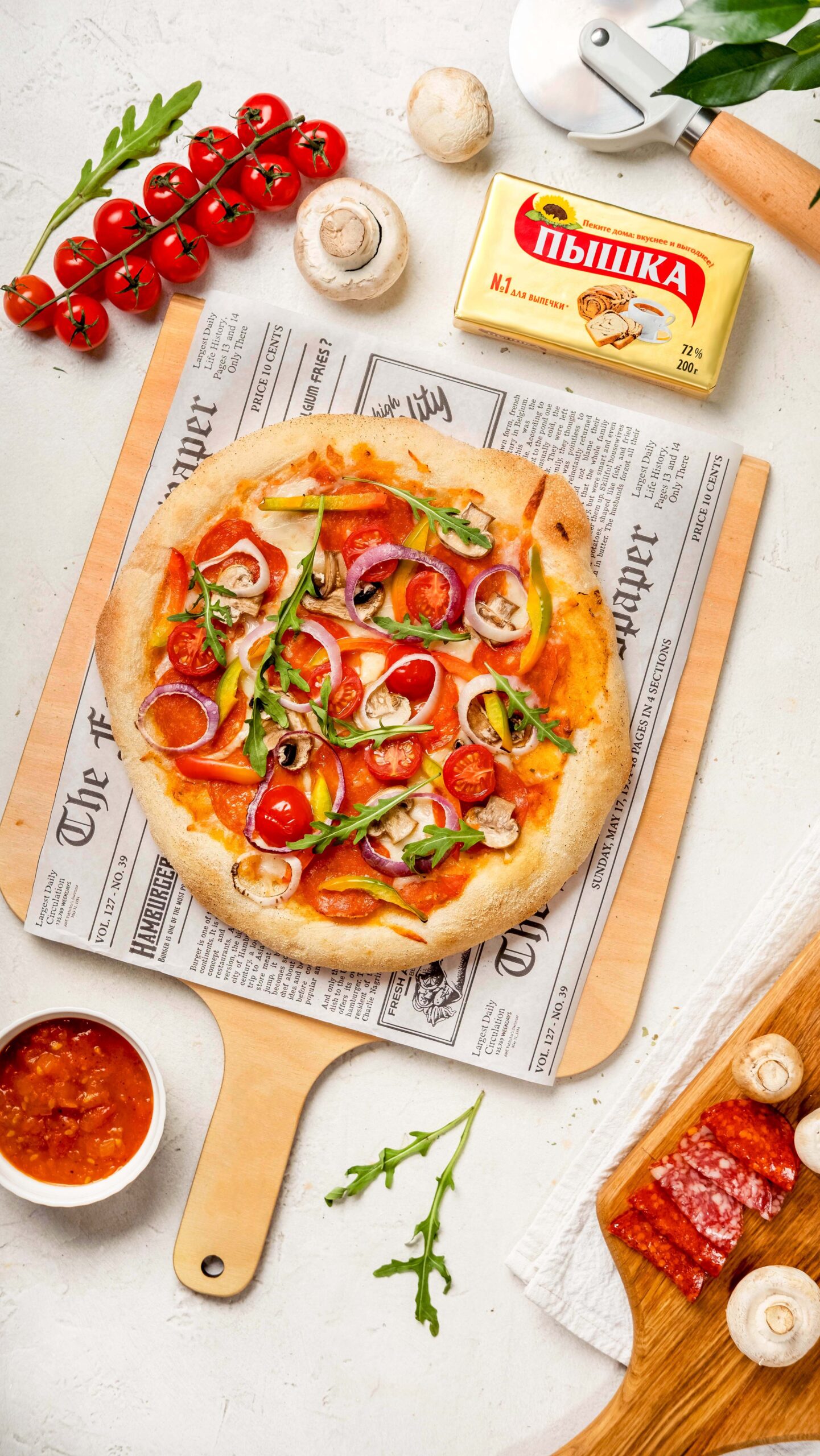 изображение рецепта Пицца на толстом тесте