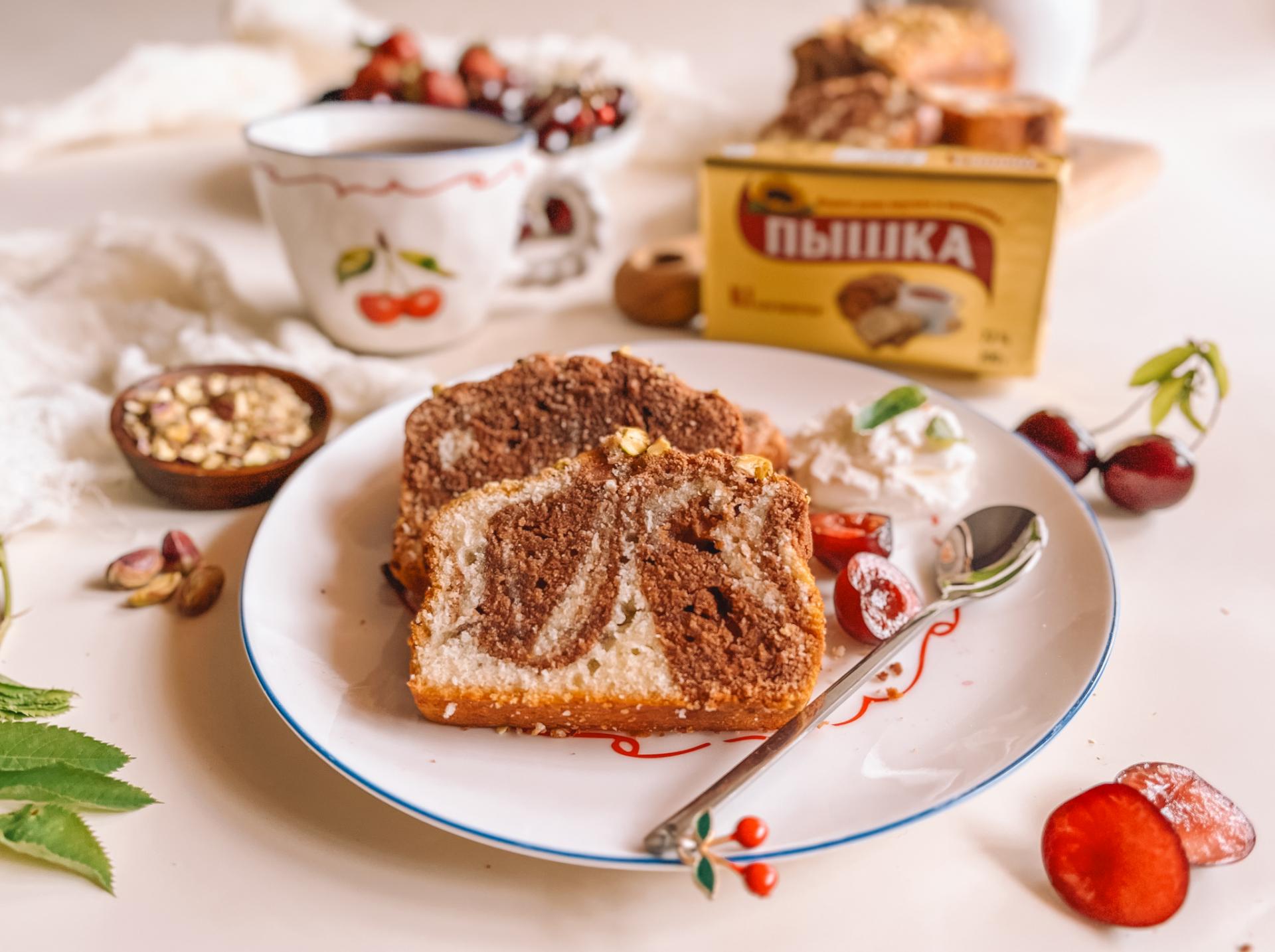 изображение рецепта Мраморный кекс